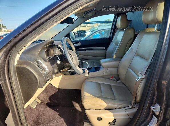 1C4RDHDG5HC619026 2017 DODGE DURANGO Gray წინა სალონის ხედი