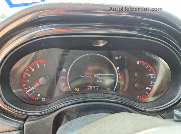 1C4RDHDG5MC608666 2021 DODGE DURANGO Серый Вид щитка приборов