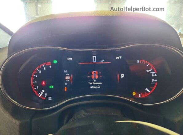 1C4RDHDG7HC890895 2017 DODGE DURANGO Black Instrument cluster view