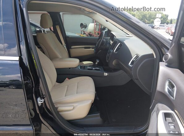 1C4RDJAG0KC839841 2019 DODGE DURANGO Black წინა სალონის ხედი