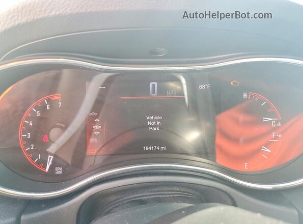 1C4RDJAG2GC486171 2016 DODGE DURANGO Черный Вид щитка приборов
