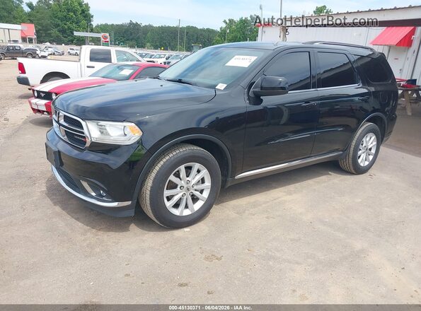 1C4RDJAG2KC705591 2019 DODGE DURANGO Черный Передняя левая четверть