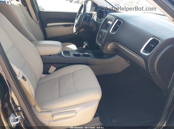 1C4RDJAG2KC744455 2019 DODGE DURANGO Черный Вид салона спереди