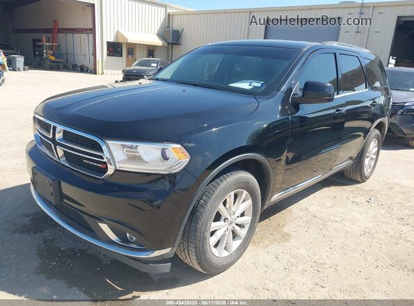 1C4RDJAG2KC744455 2019 DODGE DURANGO Черный Передняя левая четверть