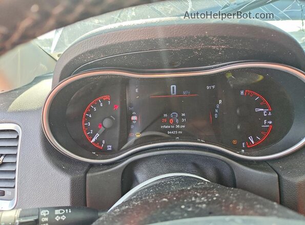 1C4RDJAG2LC253028 2020 DODGE DURANGO Gray Instrument cluster view