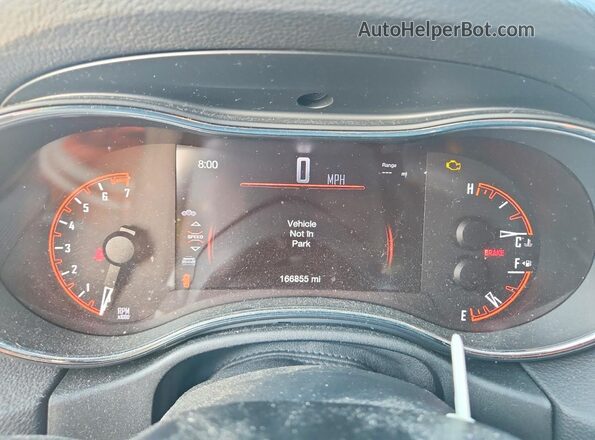 1C4RDJAG3GC362894 2016 DODGE DURANGO Black Вид щитка приладів
