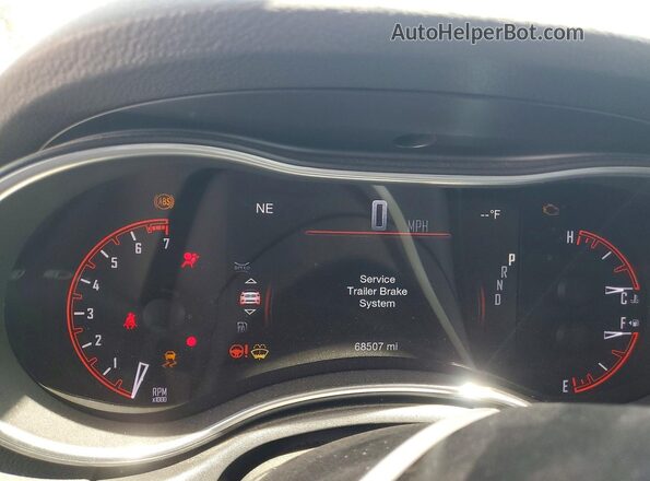 1C4RDJAG3KC617083 2019 DODGE DURANGO Белый Вид щитка приборов