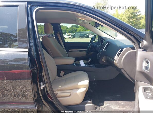 1C4RDJAG3KC744464 2019 DODGE DURANGO Black წინა სალონის ხედი