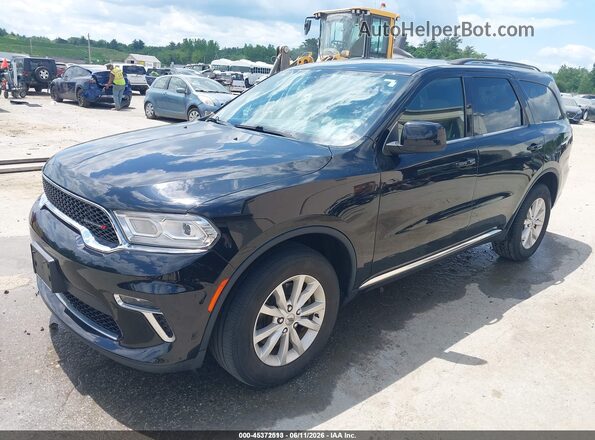 1C4RDJAG3MC688206 2021 DODGE DURANGO Black Передня ліва чверть