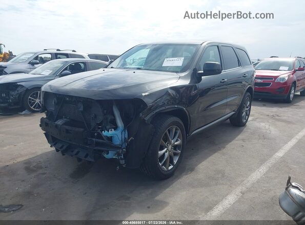 1C4RDJAG4GC383768 2016 DODGE DURANGO Black წინა მარცხენა ხედი სამი მეოთხედიდან