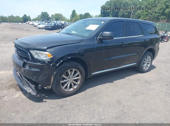 1C4RDJAG5GC363206 2016 DODGE DURANGO Black Передня ліва чверть