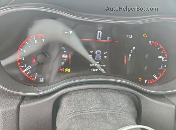 1C4RDJAG5JC210199 2018 DODGE DURANGO White ხელსაწყოთა პანელის ხედი