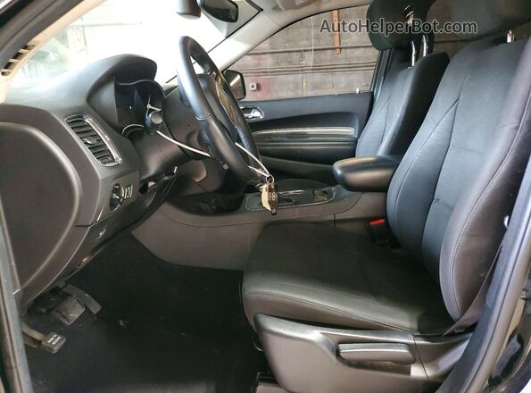 1C4RDJAG6JC112136 2018 DODGE DURANGO Black წინა სალონის ხედი