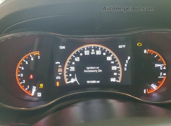 1C4RDJAG6JC112136 2018 DODGE DURANGO Black ხელსაწყოთა პანელის ხედი