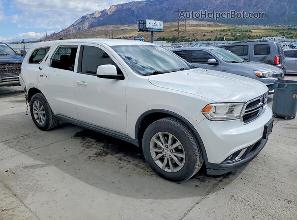 1C4RDJAG6JC176435 2018 DODGE DURANGO Белый Передняя правая четверть