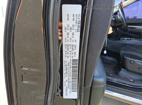 1C4RDJAG9HC814655 2017 DODGE DURANGO Black VIN sticker view