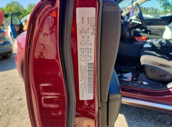 1C4RDJAG9HC960926 2017 DODGE DURANGO Burgundy VIN կոդի պիտակի տեսք