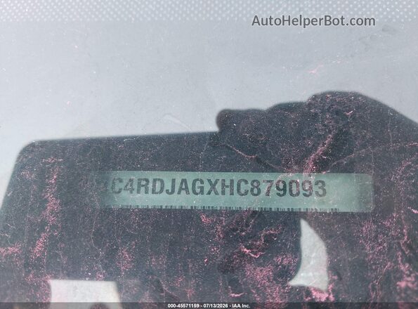 1C4RDJAGXHC879093 2017 DODGE DURANGO Gray Vista del compartimento del motor