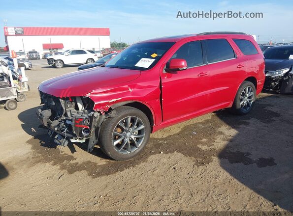 1C4RDJDG0JC362595 2018 DODGE DURANGO Red Առջևի ձախ երեք քառորդ տեսարան