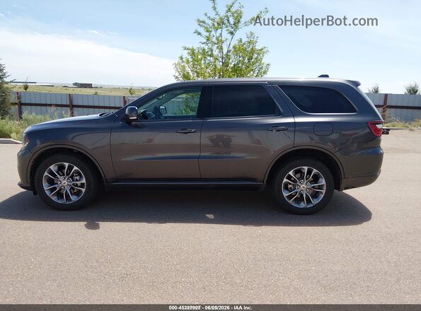 1C4RDJDG0KC525327 2019 DODGE DURANGO Gray 