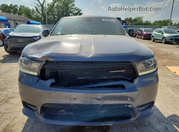 1C4RDJDG1KC557512 2019 DODGE DURANGO Gray Front view