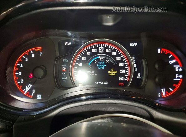 1C4RDJDG1TC163560 2026 DODGE DURANGO Black Instrument cluster view