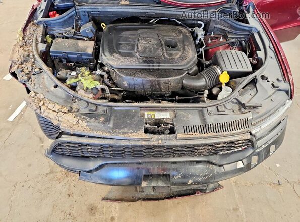 1C4RDJDG2MC523193 2021 DODGE DURANGO Maroon Vista del compartimento del motor
