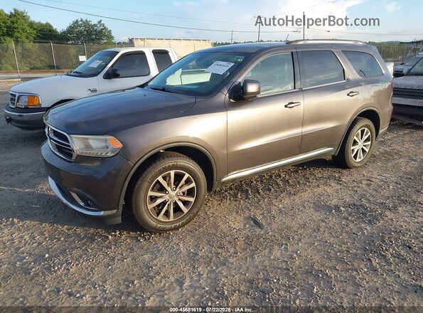 1C4RDJDG3GC455782 2016 DODGE DURANGO Gray Front left