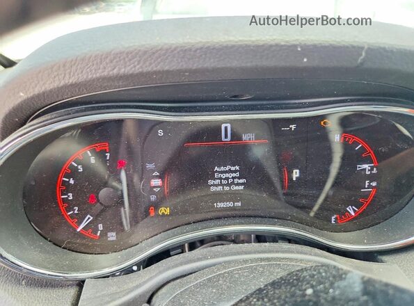 1C4RDJDG3HC649018 2017 DODGE DURANGO Red Instrument cluster view