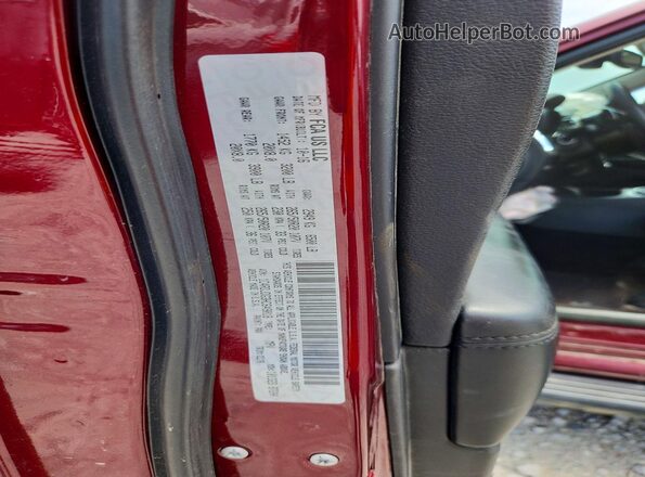 1C4RDJDG3HC649018 2017 DODGE DURANGO Red VIN sticker view