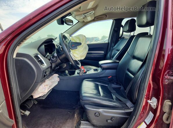 1C4RDJDG3HC649018 2017 DODGE DURANGO Red Front interior view