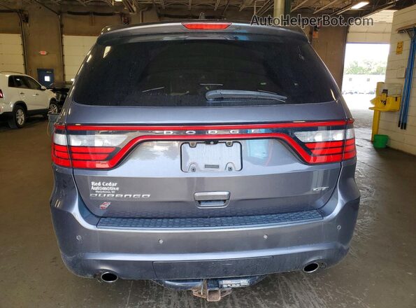 1C4RDJDG3JC415077 2018 DODGE DURANGO Gray Rear view