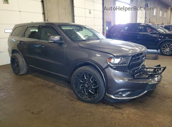 1C4RDJDG3JC415077 2018 DODGE DURANGO Gray Front right
