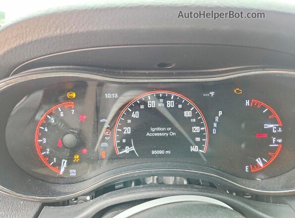 1C4RDJDG3JC497845 2018 DODGE DURANGO White Вид щитка приладів