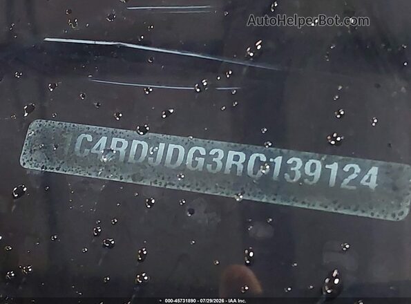 1C4RDJDG3RC139124 2024 DODGE DURANGO Серый Вид щитка приборов