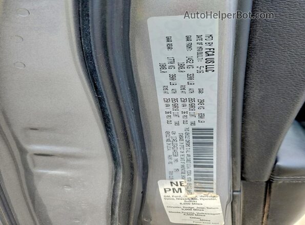 1C4RDJDG4GC449330 2016 DODGE DURANGO Silver Vista de la etiqueta del VIN