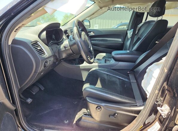 1C4RDJDG4JC100269 2018 DODGE DURANGO Black Front interior view