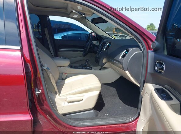 1C4RDJDG4KC718189 2019 DODGE DURANGO Maroon წინა სალონის ხედი