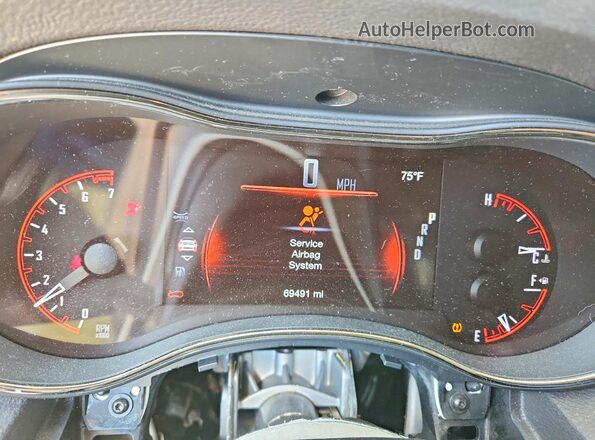 1C4RDJDG4KC778893 2019 DODGE DURANGO Черный Вид щитка приборов