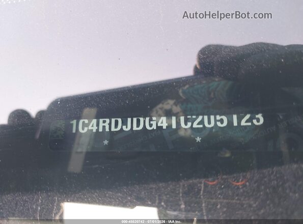 1C4RDJDG4TC205123 2026 DODGE DURANGO Black Engine compartment view