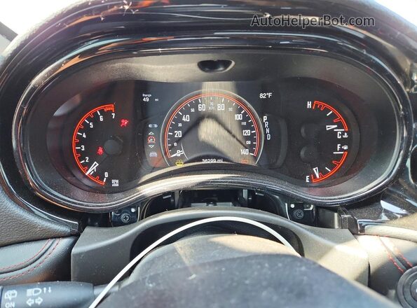 1C4RDJDG5PC677207 2023 DODGE DURANGO Red Instrument cluster view