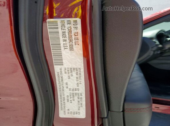 1C4RDJDG5RC193850 2024 DODGE DURANGO Red VIN sticker view