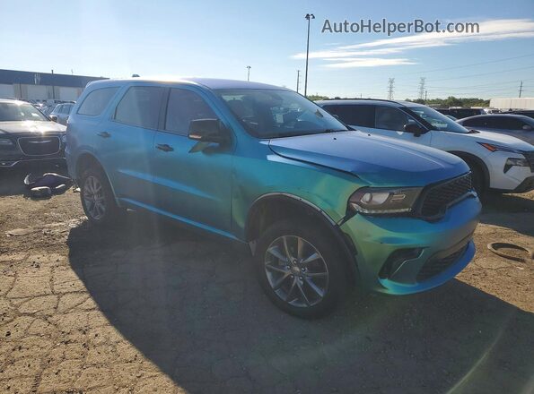 1C4RDJDG6HC621665 2017 DODGE DURANGO Turquoise Передня права чверть