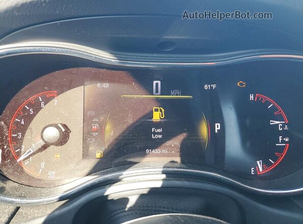 1C4RDJDG6HC621665 2017 DODGE DURANGO Turquoise Вид щитка приладів