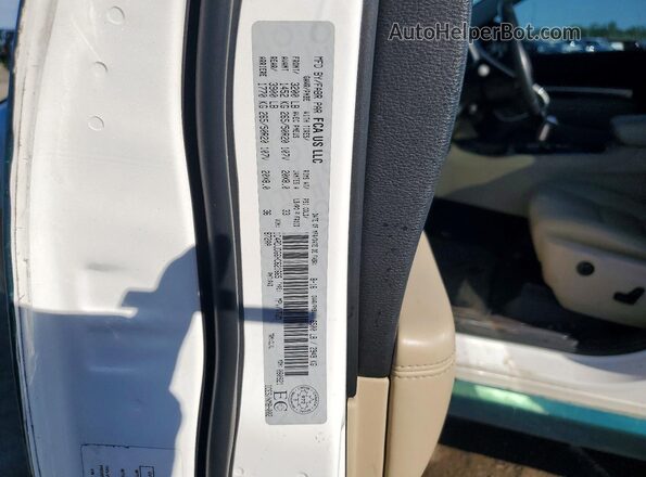 1C4RDJDG6HC621665 2017 DODGE DURANGO Turquoise Вид наклейки з VIN-кодом