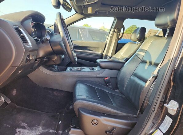 1C4RDJDG6HC766754 2017 DODGE DURANGO Black Widok wnętrza z przodu