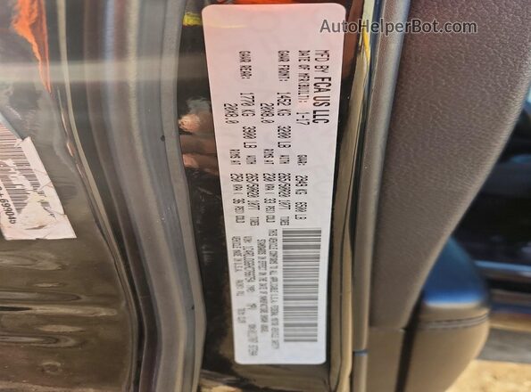 1C4RDJDG6HC766754 2017 DODGE DURANGO Black Widok naklejki z numerem VIN