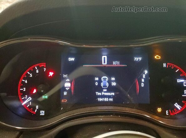 1C4RDJDG6JC255079 2018 DODGE DURANGO White Instrument cluster view