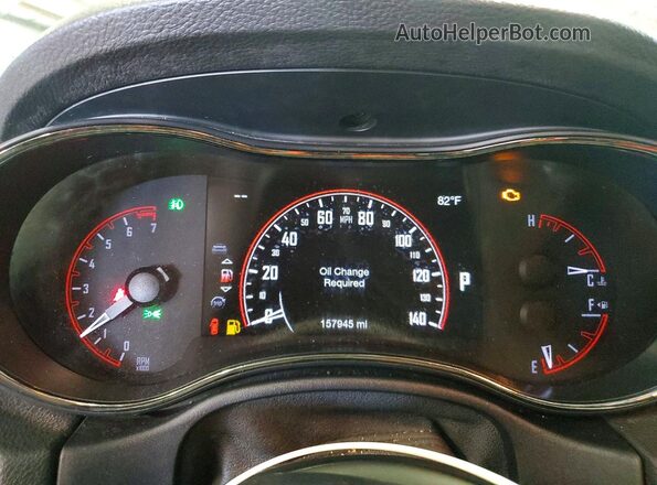 1C4RDJDG6JC290575 2018 DODGE DURANGO Gray Вид щитка приладів