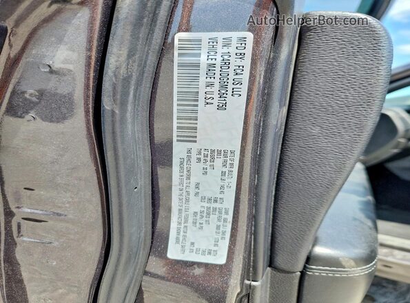 1C4RDJDG6MC641750 2021 DODGE DURANGO Gray Панорамний вид салону 360°